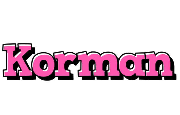 Korman girlish logo