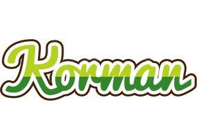 Korman golfing logo