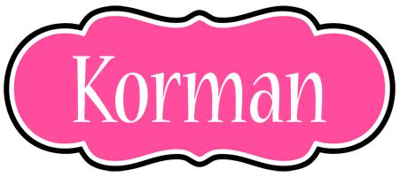 Korman invitation logo