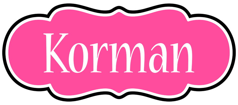 Korman invitation logo