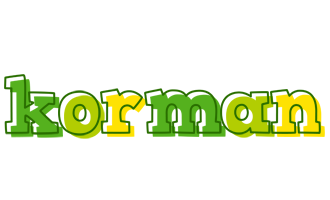 Korman juice logo