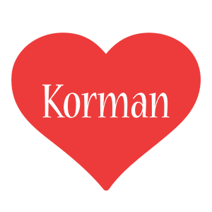 Korman love logo