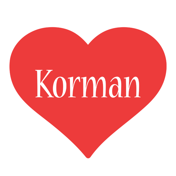 Korman love logo