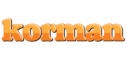 Korman orange logo