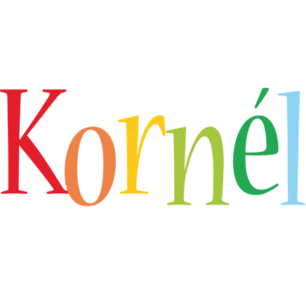 Kornél birthday logo