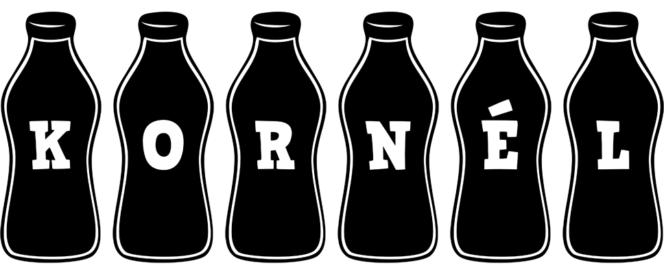 Kornél bottle logo