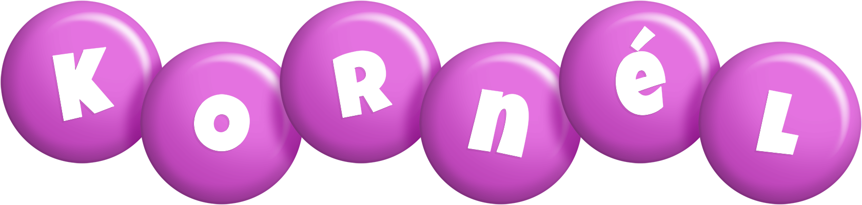 Kornél candy-purple logo