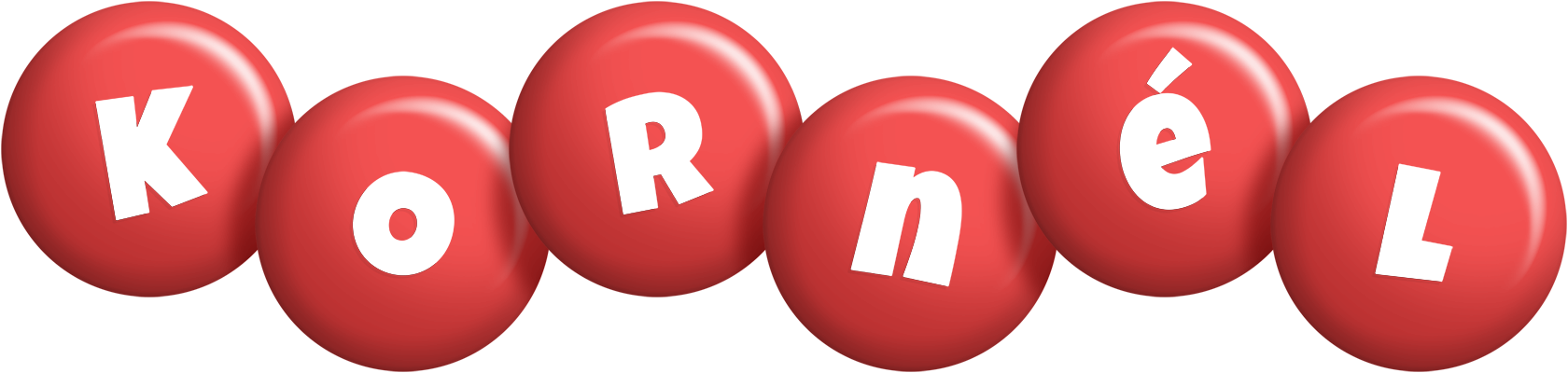 Kornél candy-red logo