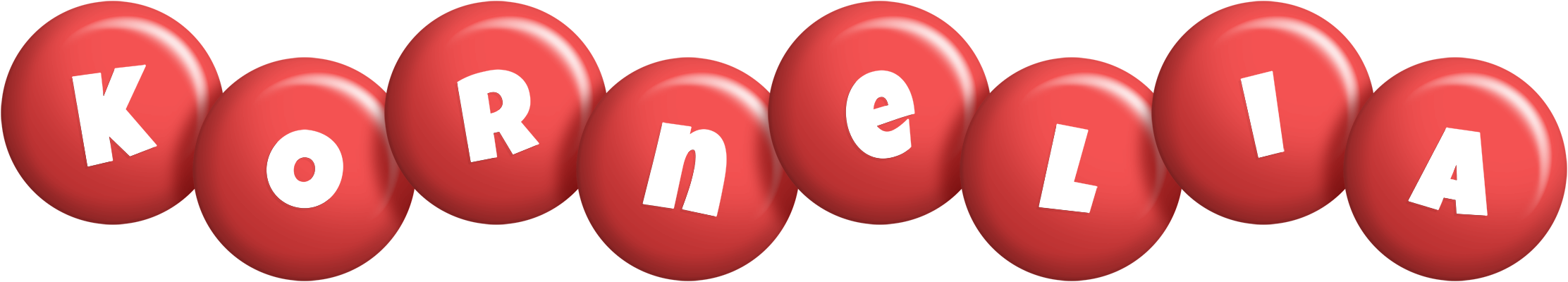 Kornelia candy-red logo