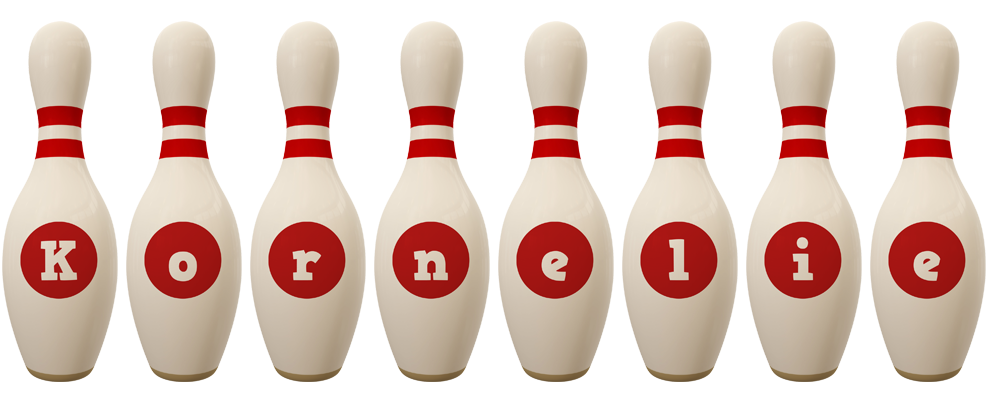 Kornelie bowling-pin logo