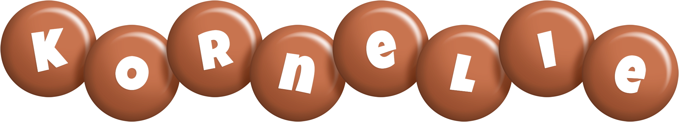 Kornelie candy-brown logo