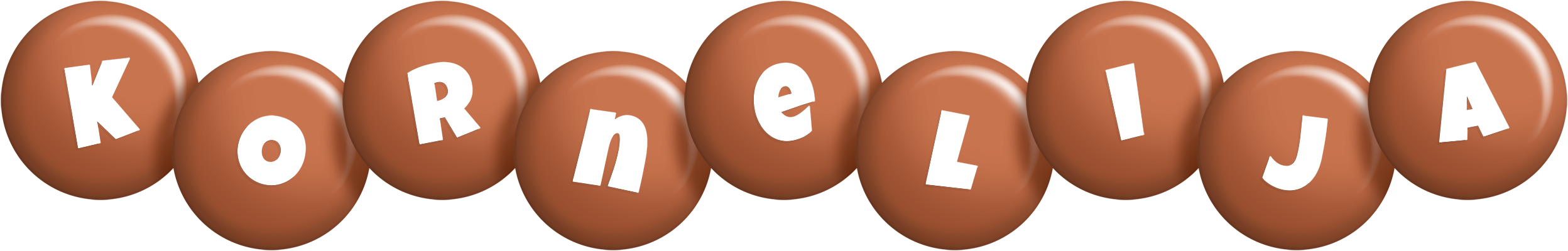 Kornelija candy-brown logo