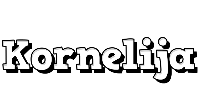 Kornelija snowing logo