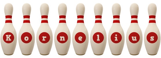 Kornelius bowling-pin logo