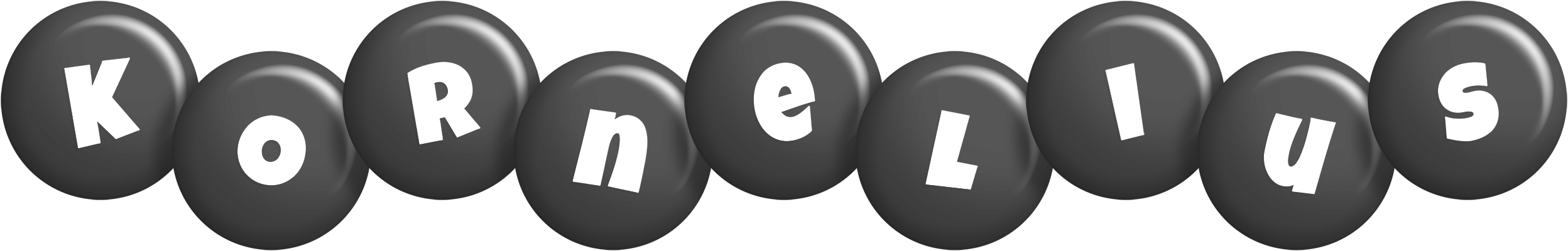 Kornelius candy-black logo