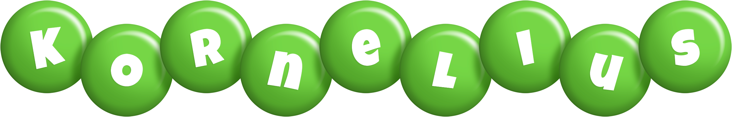 Kornelius candy-green logo