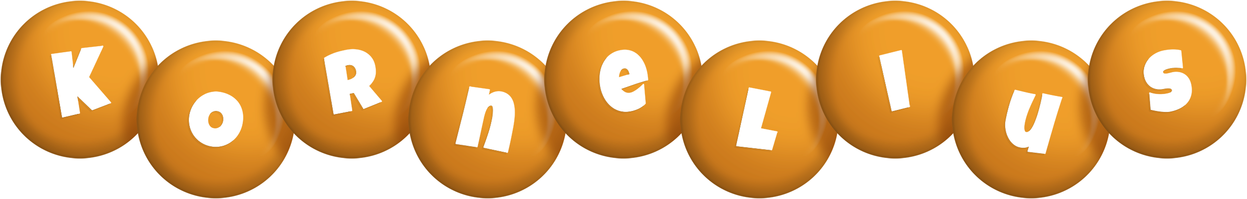 Kornelius candy-orange logo