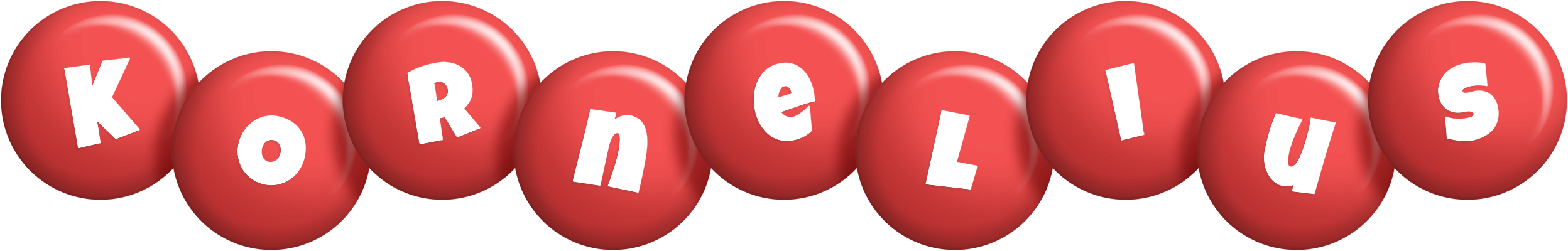 Kornelius candy-red logo