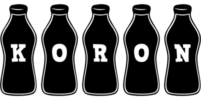 Koron bottle logo