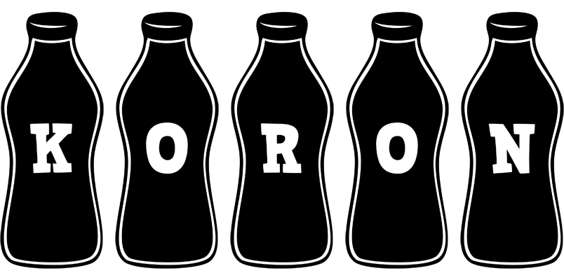 Koron bottle logo