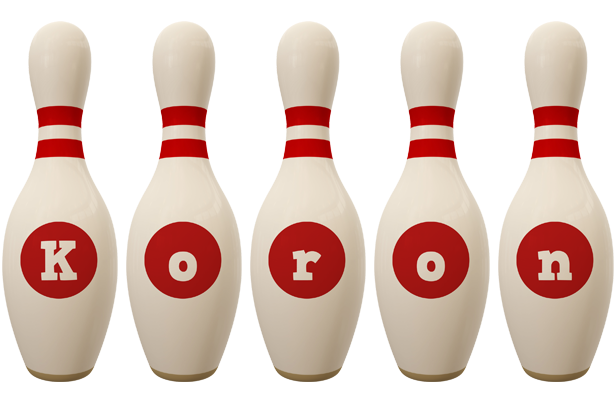 Koron bowling-pin logo