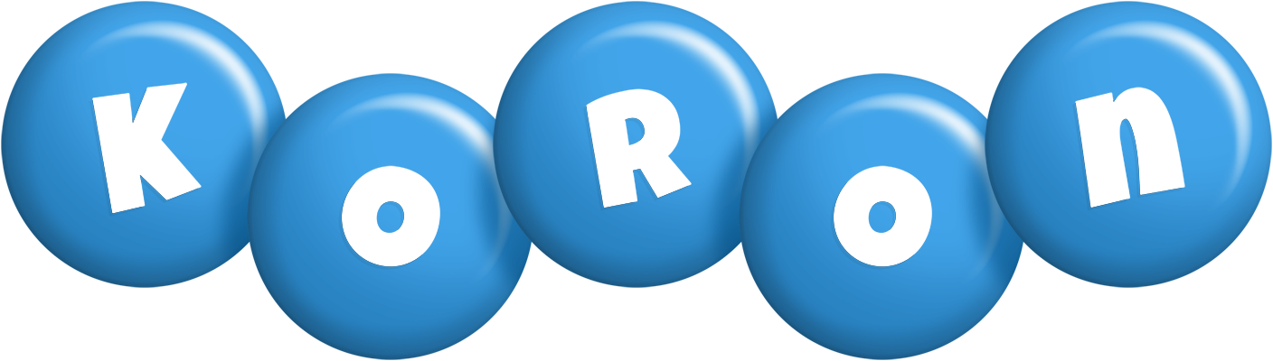 Koron candy-blue logo
