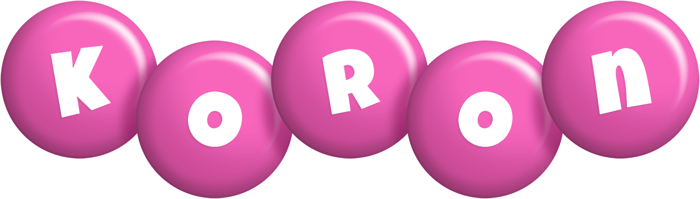Koron candy-pink logo