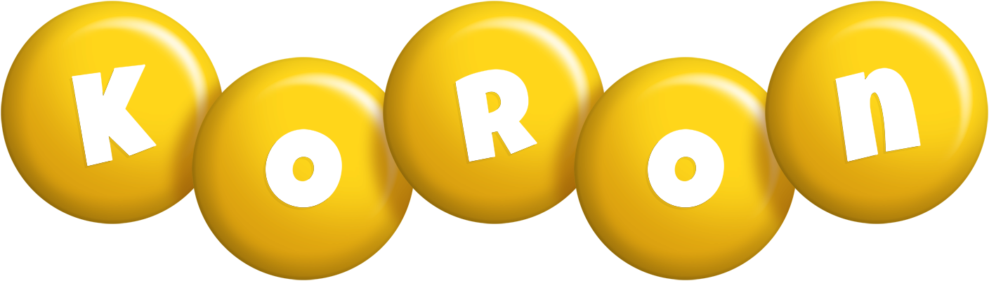 Koron candy-yellow logo
