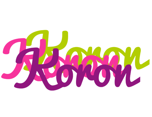 Koron flowers logo