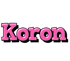 Koron girlish logo