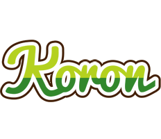 Koron golfing logo