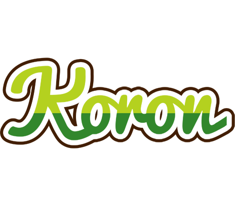 Koron golfing logo