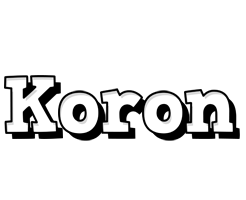 Koron snowing logo