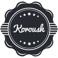 Koroush badge logo