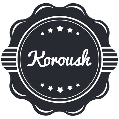 Koroush badge logo