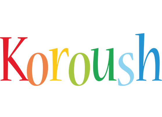 Koroush birthday logo