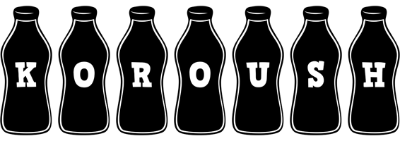 Koroush bottle logo