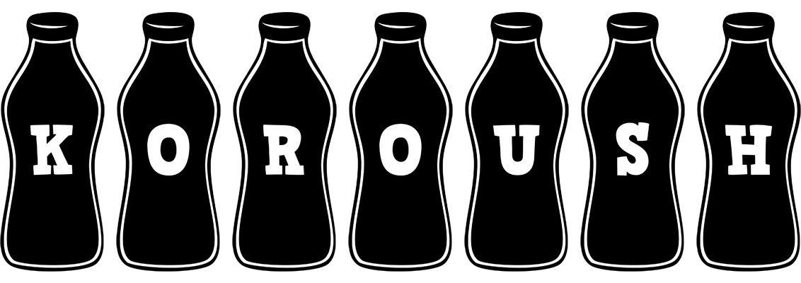 Koroush bottle logo