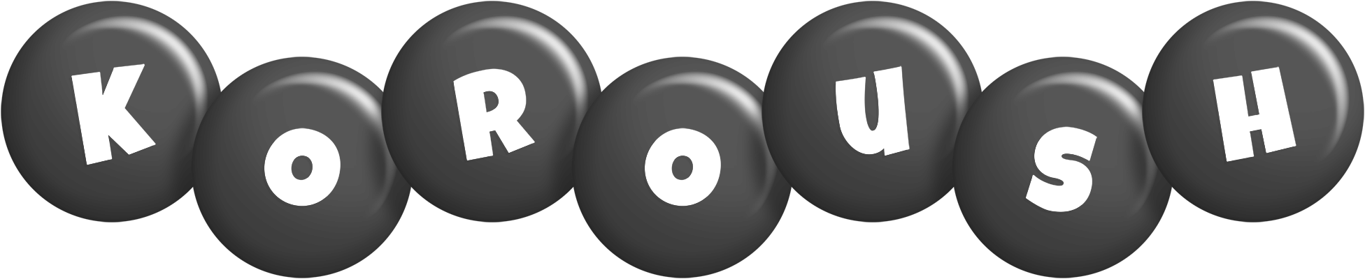 Koroush candy-black logo