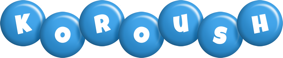 Koroush candy-blue logo