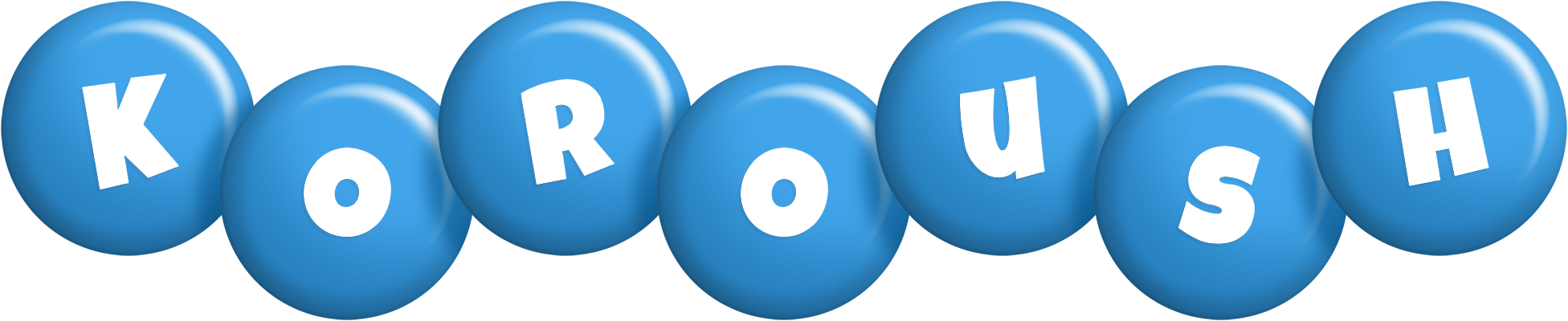 Koroush candy-blue logo