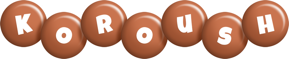 Koroush candy-brown logo