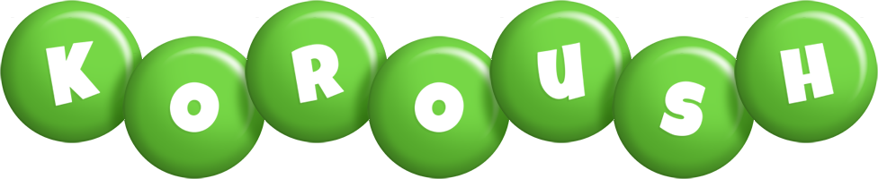 Koroush candy-green logo