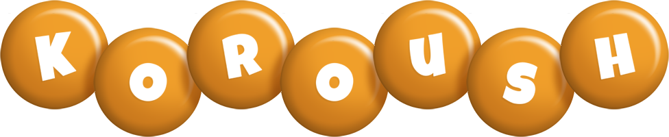 Koroush candy-orange logo