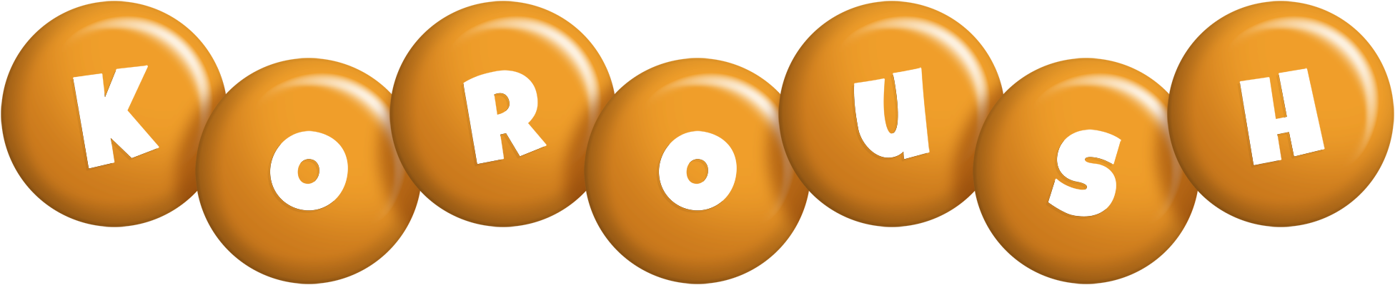 Koroush candy-orange logo