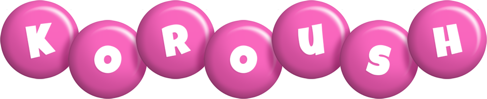 Koroush candy-pink logo