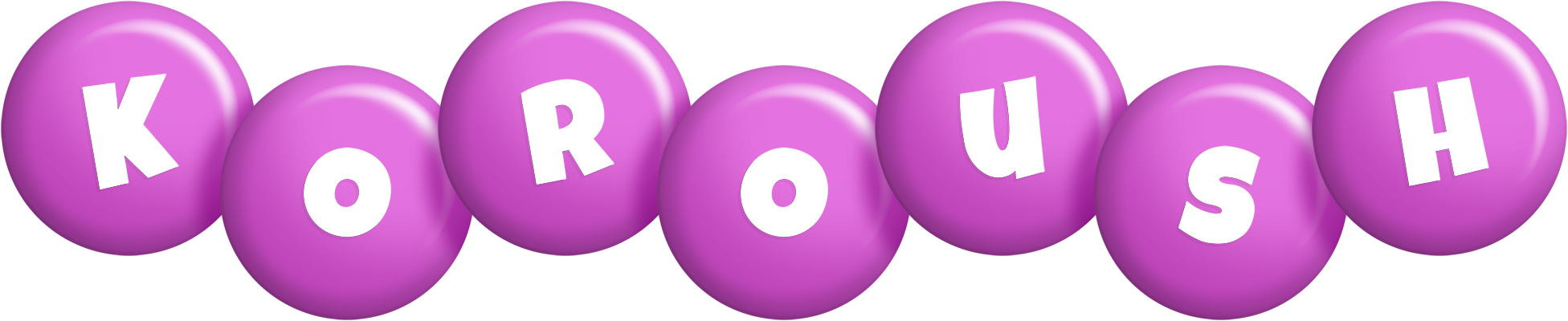 Koroush candy-purple logo