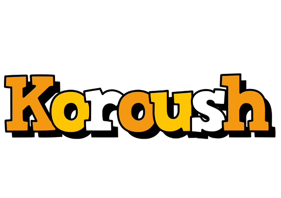 Koroush cartoon logo