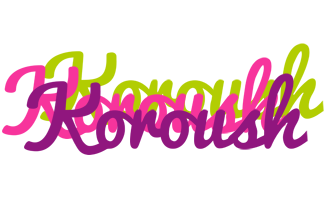 Koroush flowers logo