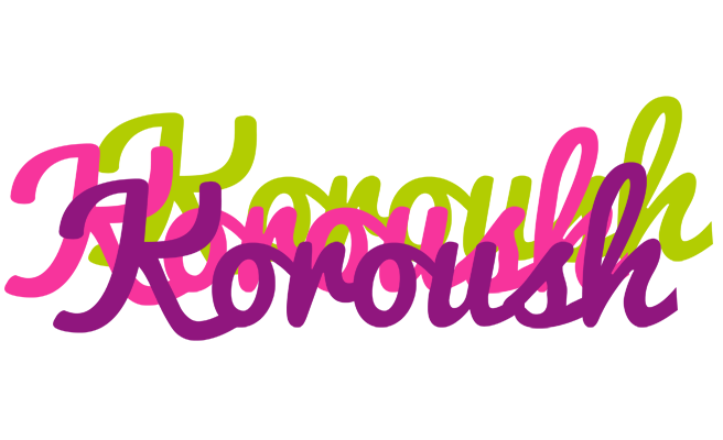 Koroush flowers logo